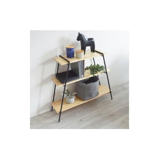 ふるさと納税 家具 インテリア・寝具・収納 愛知県 春日井市 アイアンレッグラック（3段） ナチュラル(NA) ILR3-NAの画像