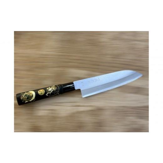 ふるさと納税 包丁 大阪府 堺市 極上 安来青鋼1号 三徳万能包丁 風神・雷神 和風レトロモダン 木製ハンドル