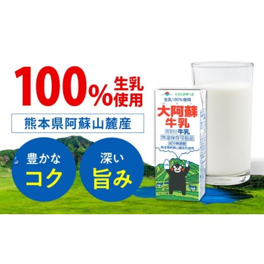 ふるさと納税 飲料類 牛乳 熊本県 合志市  全3回定期便 大阿蘇牛乳 ロングライフ くまモンラベル 200ml 12本（12本入り×1ケース） 定期便 牛乳 牛乳定期便 牛…_2