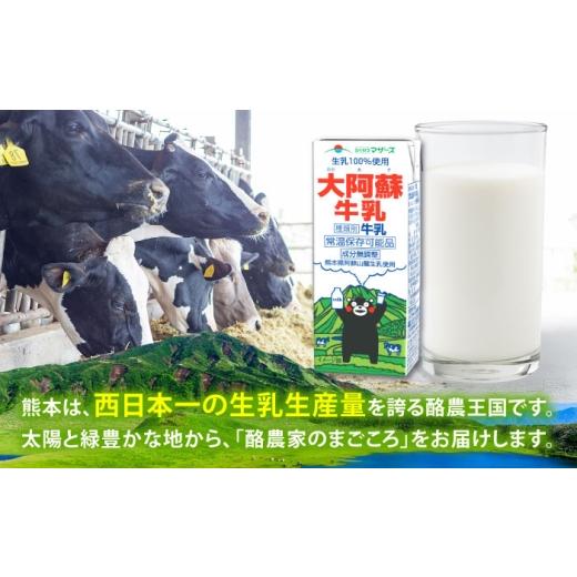 ふるさと納税 飲料類 牛乳 熊本県 合志市  全3回定期便 大阿蘇牛乳 ロングライフ くまモンラベル 200ml 12本（12本入り×1ケース） 定期便 牛乳 牛乳定期便 牛…_6