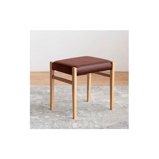 ふるさと納税 家具 福岡県 大川市 STジャンブル01 スツール オーク オールマイティダークブラウン 1脚 単品 チェア 椅子