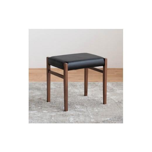 ふるさと納税 家具 福岡県 大川市 STジャンブル01 スツール ウォールナット オールマイティブラック 1脚 単品 チェア 椅子