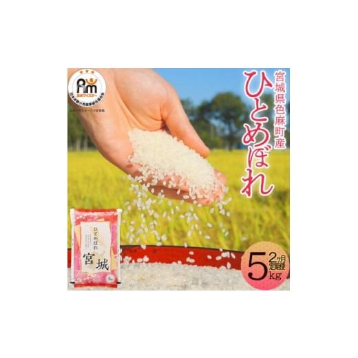 ふるさと納税 米 宮城県 色麻町 毎月定期便 宮城県産 ひとめぼれ 精米 5kg全2回 4078115