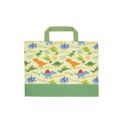 ふるさと納税 カバン 手提げ 奈良県 奈良市 レッスンバッグ 通園 通学 塾 習い事 スナップボタン付き ネームタグ付き かわいい スケーター ディノサウルス 恐…