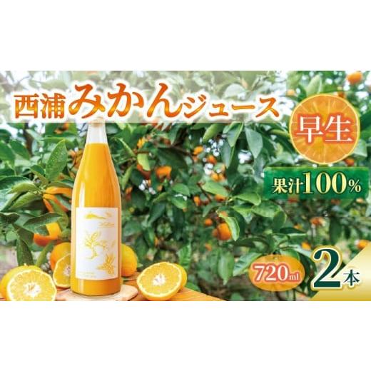ふるさと納税 果汁飲料 みかん 静岡県 沼津市 先行予約_1月中旬発送 オレンジ ジュース ストレート 果汁 100% 早生 みかん 720ml×2本 西浦 蜜柑 濃厚 飲み…