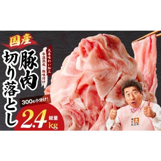 ふるさと納税 豚肉 炒め物 大阪府 泉佐野市 国産 豚肉 切り落とし 2.4kg 氷温熟成×極味付け 小分け 300g×8P ぶたにく 普段使い 野菜炒め