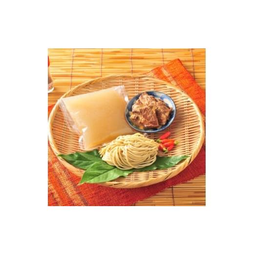 ふるさと納税 麺類 沖縄県 与那原町 宮良そば もちもち生麺の本ソーキそば 10食セット(特製スープ付き) 1692826_2