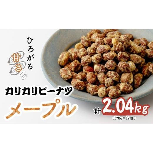 ふるさと納税 菓子 埼玉県 北本市 おつまみピーナッツ カリカリぴーなつ メープル 170g×12個入り 2,04kg | ピーナツ ぴーなっつ ピーナッツ ぴーなつ おつま…