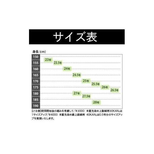 ふるさと納税 スポーツ・アウトドア 埼玉県 羽生市  武州一 本藍先染め 上製綿袴 30KAN 剣道着 剣道 袴 稽古着 藍染め 野川染織工業 埼玉県 羽生市 サイズ：27…_5