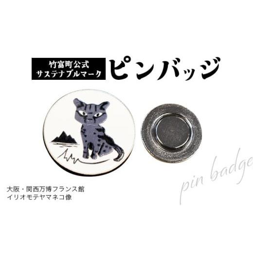 ふるさと納税 地域のお礼の品 沖縄県 竹富町 竹富町公式サステナブルマークピンバッジ ホワイト (マグネットタイプ)|大阪・関西万博フランス館イリオモテヤ…