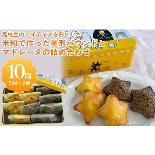 ふるさと納税 焼菓子・チョコレート パウンドケーキ 千葉県 茂原市 高校生のアイディアを形にした「米粉で作った星形パウンドとマドレーヌの詰め合わせ」 / …