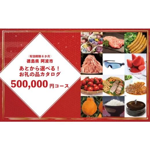 ふるさと納税 カタログ 徳島県 阿波市 オンラインで完結 ゆっくりえらべる カタログ 50万円 コース あとから選べる 鮮魚 肉 米 酒 定期便 スイーツ フルーツ …