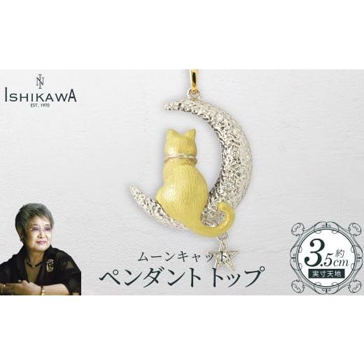 ふるさと納税 アクセサリー ペンダント 千葉県 市川市 NOBUKO ISHIKAWA(ノブコイシカワ) ムーンキャット ペンダントトップ