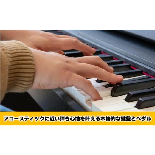 ふるさと納税 電化製品 静岡県 浜松市  Roland 電子ピアノF107／ブラック 高さ固定椅子付き 設置作業付き 配送不可：北海道／沖縄／離島 静岡 浜松市 No.5360-…の画像