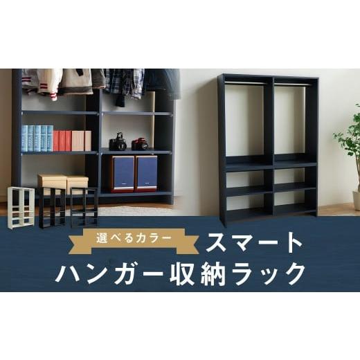 ふるさと納税 家具 収納家具 福岡県 筑後市 スマート ハンガー収納ラック ネイビー ハンガー 収納 家具 収納家具 ハンガーラック ラック 洋服 衣類 ネイビー
