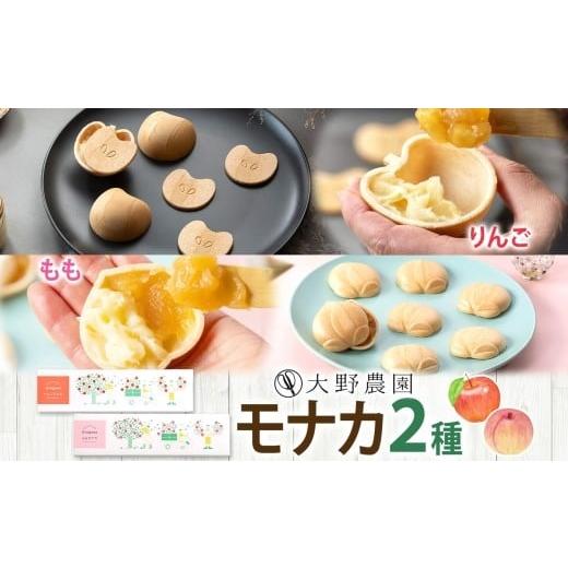 ふるさと納税 和菓子 もなか 福島県 石川町 モナカ2種セット りんご もも 加工品 お取り寄せ 贅沢 グルメ 贈答 ギフト 常温 送料無料 大野農園 福島県 石川町 …