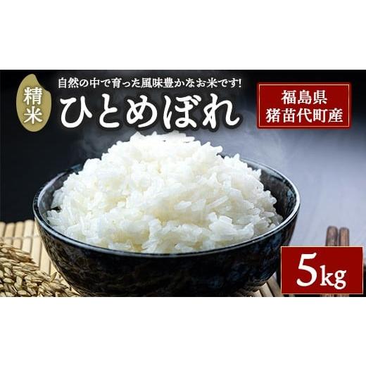 ふるさと納税 米 ひとめぼれ 福島県 猪苗代町 令和7年度産 ひとめぼれ 精米 5kg | 白米 新米 福島 猪苗代町直送 離島への配送不可