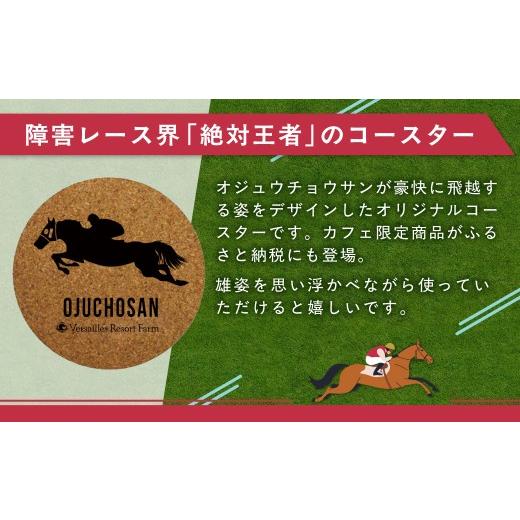 ふるさと納税 食器・グラス 北海道 平取町  オジュウチョウサン コルクコースター3枚入り ふるさと納税 人気 おすすめ ランキング 馬 競馬 競走馬 オジュウチ…_2