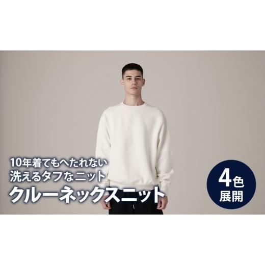 ふるさと納税 服 東京都 墨田区 ニット アンユースレス クルーネックスニット 服 洋服 ファッション 耐久性 上品 コーマ糸 無撚糸コットン 洗濯可能 墨田区 東…