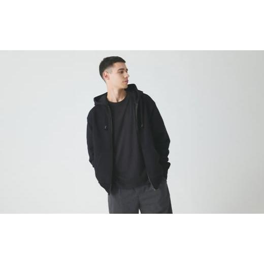 ふるさと納税 服 東京都 墨田区 パーカー アンユースレス ジップアップ スニットパーカー 服 洋服 ファッション 耐久性 上品 コーマ糸 無撚糸コットン 洗濯可…の画像