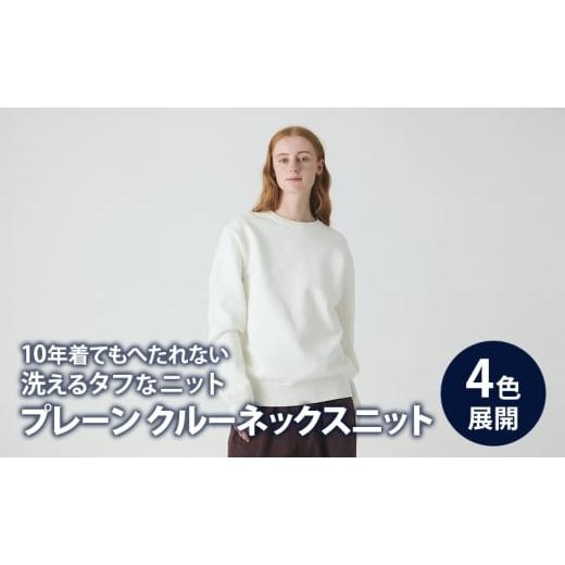 ふるさと納税 服 東京都 墨田区 ニット アンユースレス プレーン クルーネックスニット 服 洋服 ファッション ビジネス カジュアル 耐久性 上品 コーマ糸 無撚…