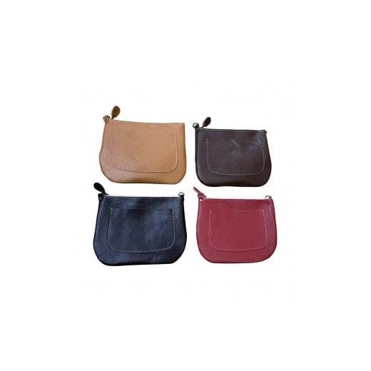 ふるさと納税 カバン 滋賀県 甲賀市 革・ファスナーポーチ ラージ[チョコ] チョコ