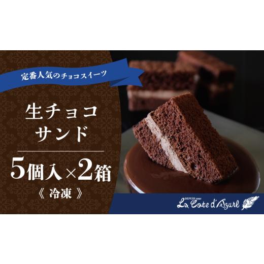 ふるさと納税 菓子 チョコレート 茨城県 つくば市 コート・ダジュール 生チョコサンド 5個入 × 2箱 計10個 │ チョコ 生チョコ 焼き菓子 ケーキ スイーツ お…