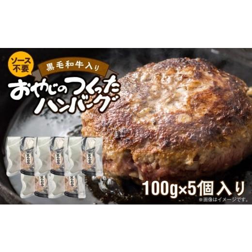 ふるさと納税 牛肉 ハンバーグ 福岡県 久留米市 黒毛和牛入(国産牛100%)ハンバーグ 100g×5 _ 黒毛和牛入り 国産牛 100% 100g × 5個 計 500g 牛肉 手ご…