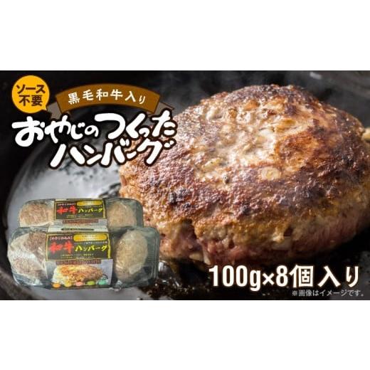 ふるさと納税 牛肉 ハンバーグ 福岡県 久留米市 黒毛和牛入ハンバーグ 100g×8 _ 黒毛和牛入り 100g × 8個 計 800g 牛肉 手作り ハンバーグ 肉本来の旨み 肉…