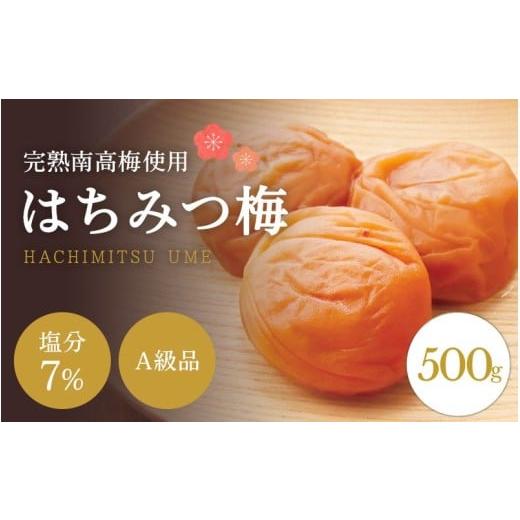 ふるさと納税 加工品等 梅干 和歌山県 田辺市 はちみつ梅干し A級品 紀州南高梅 はちみつ梅 500g 塩分7% / 梅干し 梅干 うめぼし 南高梅 はちみつ梅 はちみ…