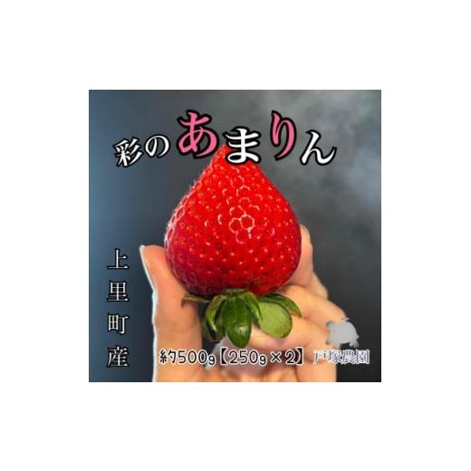 ふるさと納税 いちご 埼玉県 上里町 埼玉県限定品種あまりん 約500g 1687064