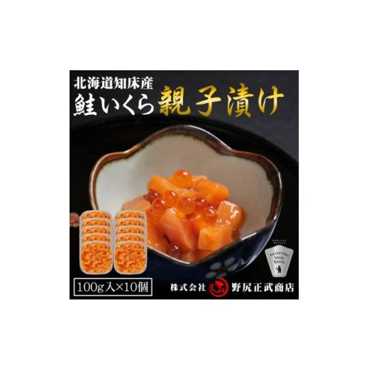 ふるさと納税 魚貝類 北海道 斜里町 北海道知床産 鮭いくら親子漬け 1kg(100g×10) 1697579