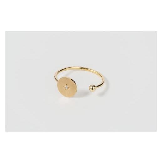 ふるさと納税 アクセサリー リング 岩手県 一関市 K18 コインリング 鏡面仕上げ ダイヤモンド付き sese urban mining jewelry 指輪 ジュエリー アクセサリー …