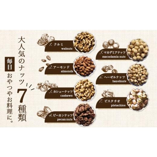 ふるさと納税 加工品等 宮崎県 都城市 ななつのしあわせミックスナッツ3kg_26-9001_(都城市) クルミ アーモンド カシューナッツ ピーカンナッツ マカデミアナ…_3