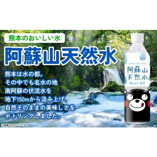 ふるさと納税 水・ミネラルウォーター 500mL〜999mL 熊本県 宇城市  定期便12ヶ月 熊本のおいしいお水 阿蘇山天然水 500ml×48本 (2ケース)×12回 ミネラルウ…の画像