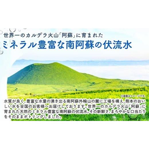 ふるさと納税 水・ミネラルウォーター 500mL〜999mL 熊本県 宇城市  定期便12ヶ月 熊本のおいしいお水 阿蘇山天然水 500ml×48本 (2ケース)×12回 ミネラルウ…の画像
