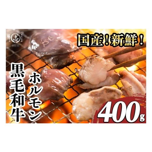 ふるさと納税 牛肉 ホルモン 鹿児島県 志布志市 国産黒毛和牛ホルモン 焼肉用 (400g) 黒毛和牛 肉 牛肉 国産 焼肉 バーべキュー 小分け もつ鍋 モツ鍋 ホルモ…