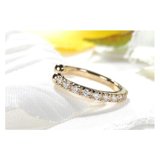 ふるさと納税 アクセサリー ピアス 山梨県 昭和町 K10YG 0.1ct ダイヤモンド イヤーカフ 片耳用 EmP0023-10Y SWCJ004-ygの画像