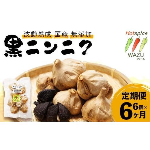 ふるさと納税 加工品等 京都府 綾部市 定期便6回 波動熟成 黒にんにく 6個×6回 | ニオイを気にせず毎日元気。買い忘れなし・お得な「毎月お届けコース」で健…
