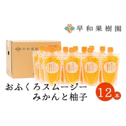 ふるさと納税 果汁飲料 みかん 和歌山県 有田市 早和果樹園 おふくろスムージーみかんと柚子12本入り 飲むみかんゼリー(パウチタイプのジュレ)(A1095-1) 12本…