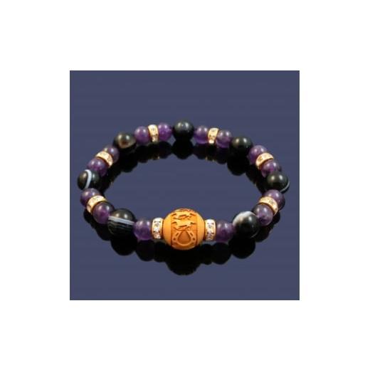 ふるさと納税 アクセサリー ブレスレット 大阪府 和泉市 万事が馬九(うまく)行く柘植の九頭の左馬・紳士のブレスレット 1698836