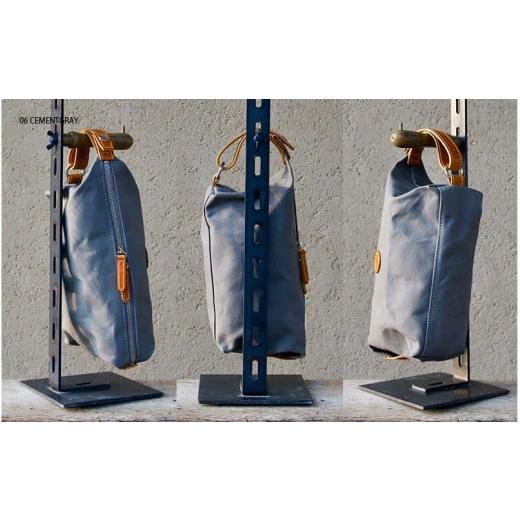 ふるさと納税 カバン 大阪府 東大阪市 木の庄帆布 BOX POUCH ボックスポーチ k-khg-bxp01t(C/#06 CEMENTGRAY / セメントグレイ) C/#06 CEMENTGRAY / …