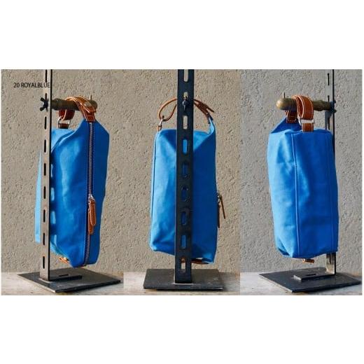 ふるさと納税 カバン 大阪府 東大阪市 木の庄帆布 BOX POUCH ボックスポーチ k-khg-bxp01t(C/#20 ROYALBLUE / ロイヤルブルー) C/#20 ROYALBLUE / ロ…