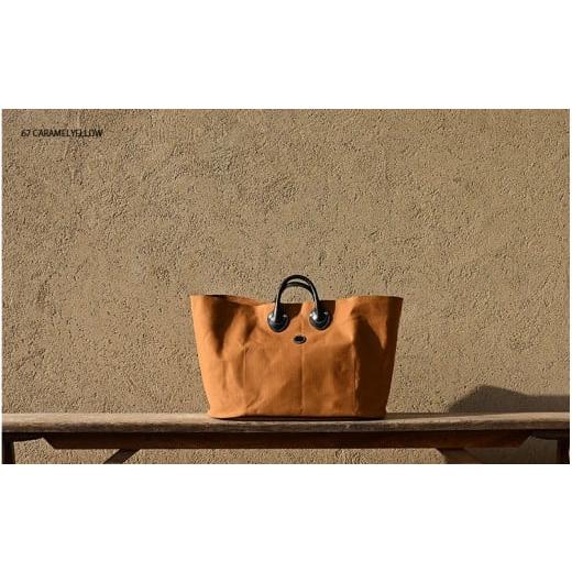ふるさと納税 カバン トートバッグ 大阪府 東大阪市 木の庄帆布 オーバルトートバッグ k-khg-obt01t-(C/#67 CARAMELYELLOW / キャラメルイエロー) C/#…
