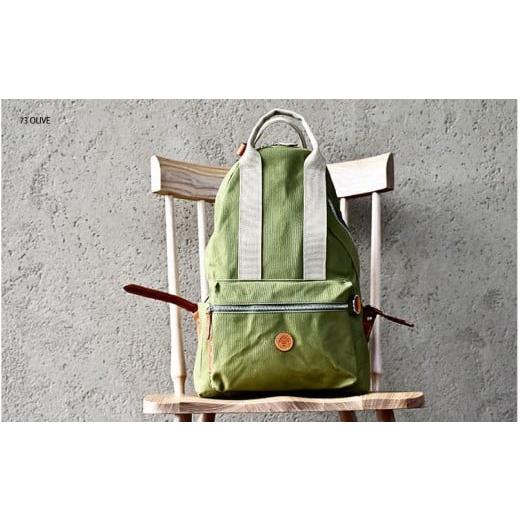 ふるさと納税 カバン リュック 大阪府 東大阪市 木の庄帆布 RUCKSACK リュックサック k-khg-rs01t(C/#73 OLIVE / オリーブ) C/#73 OLIVE / オリーブ