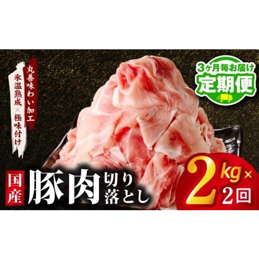 ふるさと納税 豚肉 大阪府 泉佐野市 定期便 国産 豚肉 切り落とし 2kg×全2回 氷温熟成×極味付け 500g×4P ぶたにく 普段使い 野菜炒め 訳あり サイズ不揃い…