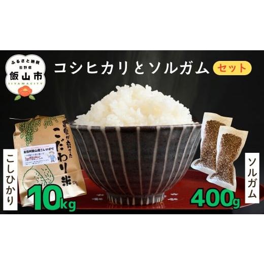 ふるさと納税 米 コシヒカリ 長野県 飯山市 令和7年産 棚田米 こしひかり 精米 10kg と 信州産ソルガム 400g セット (7-93) | お米 米 コメ ご飯 ごはん コシ…
