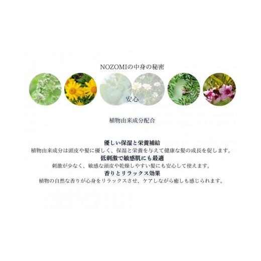 ふるさと納税 美容 福岡県 福岡市  福岡市内製造 NOZOMIボタニカルシャンプー 400ml（3本セット）の画像
