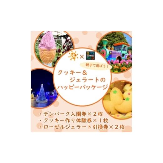 ふるさと納税 菓子 アイス 愛知県 安城市 デンパーク入園券2枚+ローゼルジェラート引換券2枚+クッキー作り体験券1枚/愛知県安城市 1686742