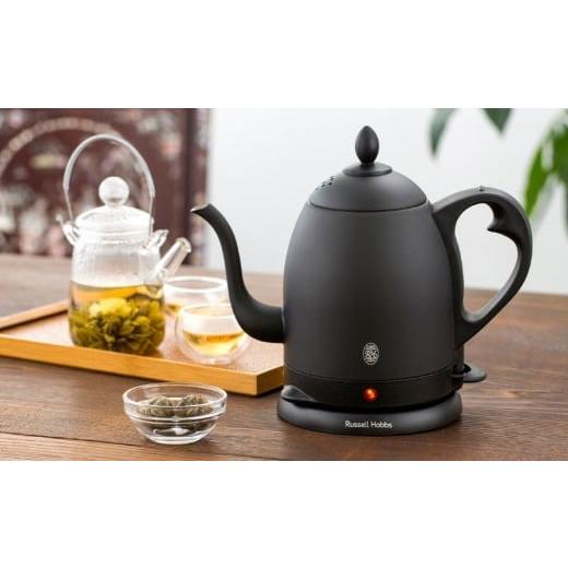 ふるさと納税 キッチン家電 東京都 渋谷区 [Russell Hobbs] カフェケトル 0.8 マットブラック 電気ケトル 省エネ コードレス 安全 キッチン リビング 寝室…